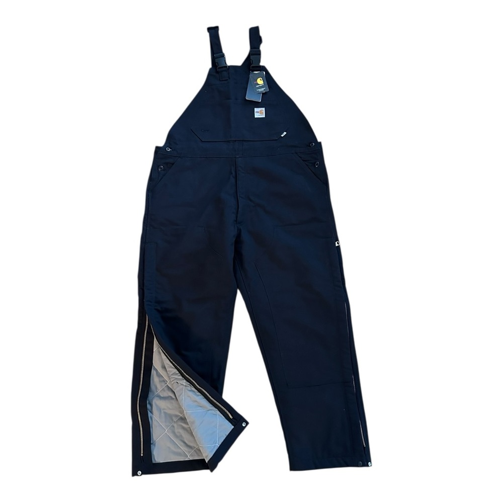 Carhartt 42X32 Flame Resistant Duck Bib Overall Quilt Lined 3 Warmest Rating NWT